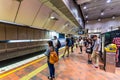 Melbourne Central underground train station in Australia Royalty Free Stock Photo
