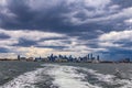 Melbourne city skyline Australia at dusk Royalty Free Stock Photo