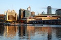 Melbourne City Skyline From The Docklands Royalty Free Stock Photo