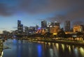 Melbourne city skyline Royalty Free Stock Photo