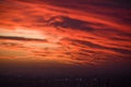 Melbourne city sunset with beautiful sky Royalty Free Stock Photo