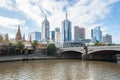 Melbourne cityscape of Victoria state, Australia.