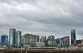 Melbourne Docklands Skyline from West Melbourne Royalty Free Stock Photo