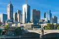 Melbourne downtown cityscape with skyscrapers and office buildings