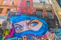 Melbourne graffiti blue eyes women