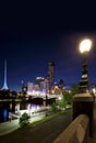 Melbourne by Night Royalty Free Stock Photo