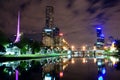 Melbourne at night