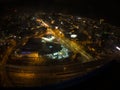 Melbourne Night View Fisheye