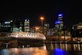 Melbourne night cityscape Royalty Free Stock Photo