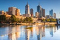 Melbourne Skyline Royalty Free Stock Photo