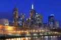 Melbourne skyline night