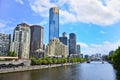 Melbourne skyline in summer