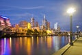 Melbourne Skyline at Twilight Royalty Free Stock Photo