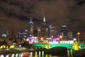 Melbourne White night cityscape