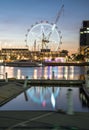 The Melbourne star observation in Docklands waterfront area of Melbourne, Australia. Royalty Free Stock Photo