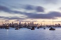 Melbourne Sunrise from Williamstown Royalty Free Stock Photo