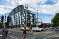 Melbourne tram outside the Univesity of Melbourne in Parkville Royalty Free Stock Photo