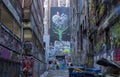 Melbourne Urban Alley Street Art Royalty Free Stock Photo
