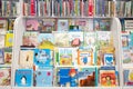 Melbourne, VIC/Australia-Jan 04th 2020: a variety of children`s picture story books displayed on shelves in a public library