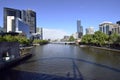 Australia, Victoria, Melbourne, Yarra River Royalty Free Stock Photo