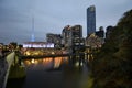 Australia, Victoria, Melbourne, night scene