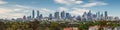Melbourne city panorama view Royalty Free Stock Photo