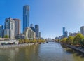 Melbourne Yarra river Royalty Free Stock Photo