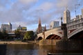 Melbourne. Yarra river and bridge.