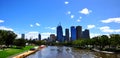 Melbourne Yarra River Royalty Free Stock Photo