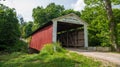 Melcher Covered Bridge, Parke County, Indiana Royalty Free Stock Photo