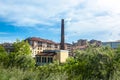 Melegnano in the province of Milan, Lombardy - Italy - during a sunny day and clouds. 10/05/2018 at 3:30 pm in Melegnano, Lombardy Royalty Free Stock Photo