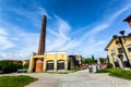 Melegnano in the province of Milan, Lombardy - Italy - during a sunny day and clouds. 10/05/2018 at 3:30 pm in Melegnano, Lombardy Royalty Free Stock Photo