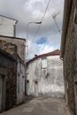 Narrow Town Street of Melide Spain