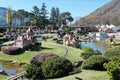 Melide, Switzerland, 04. April 2022: The Swiss Miniatur Outdoor Museum where famous Places are built in small size. Royalty Free Stock Photo