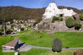 Melide, Switzerland, 04. April 2022: The Swiss Miniatur Outdoor Museum where famous Places are built in small size. Royalty Free Stock Photo