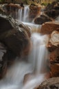 Melincourt Brook waterfall and rusty wheel