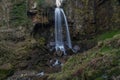 Melincourt waterfall. Tranquil high waterfall. Royalty Free Stock Photo
