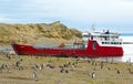 Melinka ferry anchored at the Magdalena island.