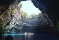 Melissani cave in island of Kefalonia,Greece