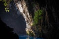 Famous Melissani lake and cave on Kefalonia island in Greece.