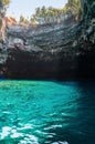 Melissani Lake on Cephalonia Island, Greece