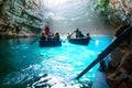 Melissani lake on Kefalonia island