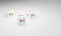 Melitopol, Ukraine - November 21, 2022: Gmail logo icon isolated on color background. Gmail is a free email service