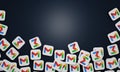 Melitopol, Ukraine - November 21, 2022: Gmail logo icon isolated on color background. Gmail is a free email service