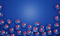 Melitopol, Ukraine - November 21, 2022: Pepsi logo icon isolated on color background. Pepsi is carbonated soft drink