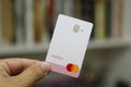 Meliuz Mastercard logo white credit card