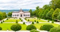 Melk Abbey Garden with Baroque Pavilion, Melk, Austria Royalty Free Stock Photo