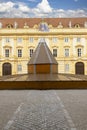 Melk Abbey on hill above town, Prelate\'s courtyard, Melk, Austria Royalty Free Stock Photo