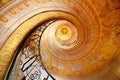 Melk, Austria - JUNE 07, 2014: Spiral Rococo stairs in Melk Abbey to the St. Peter&Paul Church in Melk Royalty Free Stock Photo