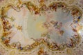 Melk, Austria - October 2021: Decorated ceiling of pavilion in Melk abbey gardens in Wachau valley
